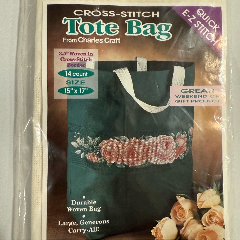 Do It Yourself Cross-Stitch Tote Bag